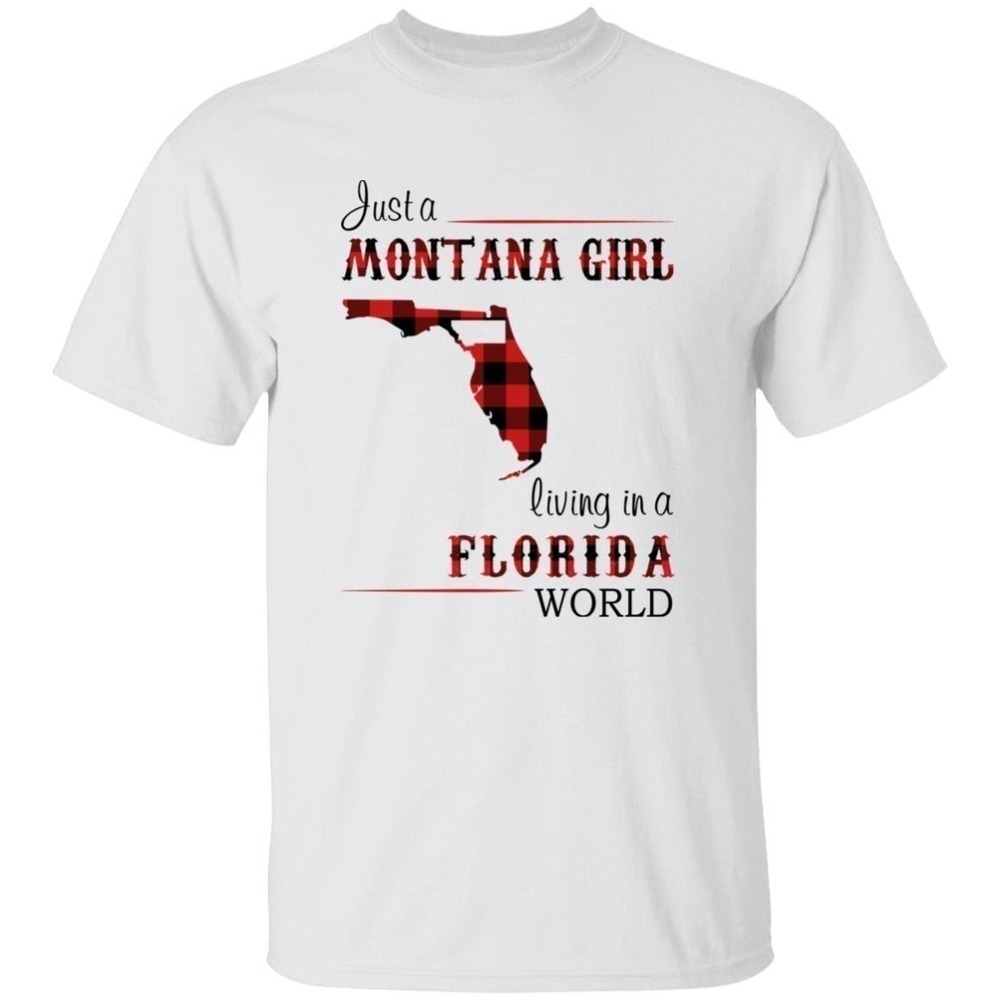 Montana Girl Florida World Cute Graphic Country Lifestyle Fan T-Shirt